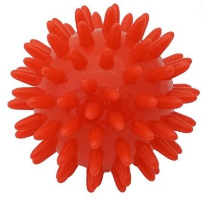 KineMAX Hedgehog Masážní míček ježek 6cm červený